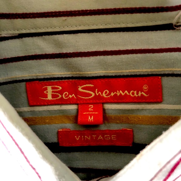 Men’s medium Ben Sherman button down dress shirt with matching tie. - Picture 5 of 6